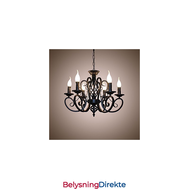 Europeisk Stil Lysekrone Spiselamper Enkel Originalitet Innovative Stearinlys 6 Lys