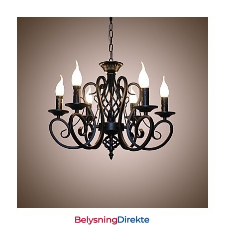 Europeisk Stil Lysekrone Spiselamper Enkel Originalitet Innovative Stearinlys 6 Lys