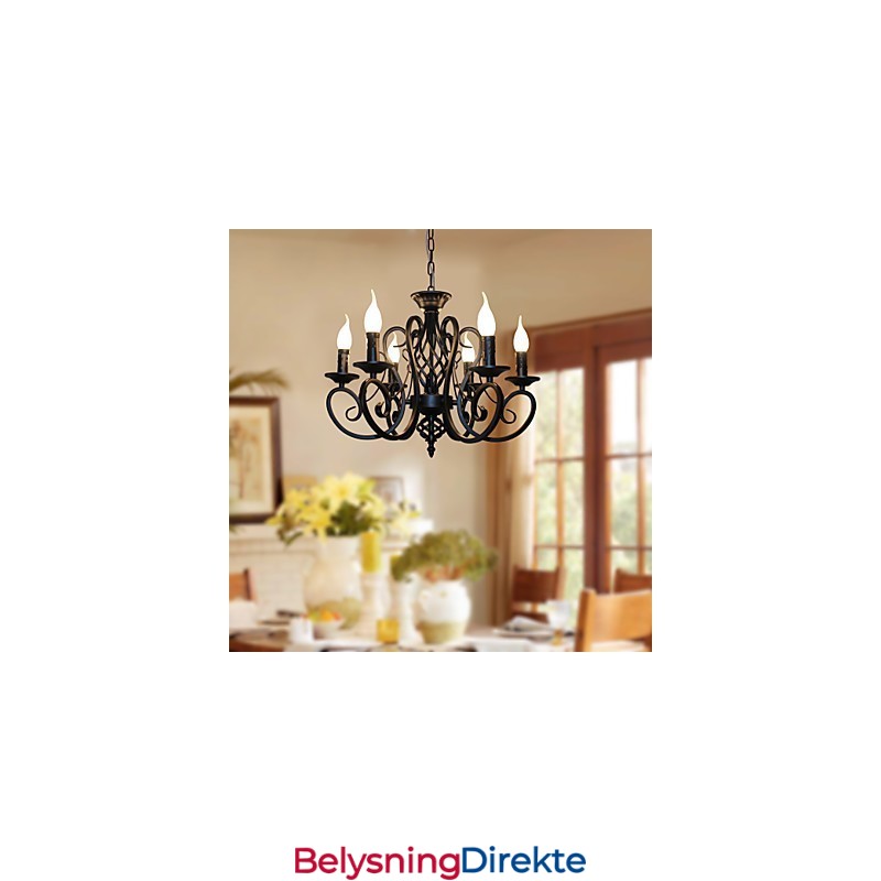 Europeisk Stil Lysekrone Spiselamper Enkel Originalitet Innovative Stearinlys 6 Lys
