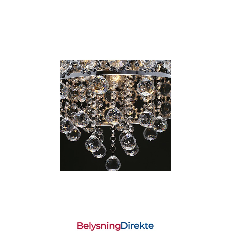 4 Lys Solsikke K9 Gjennomsiktig Krystalllysekrone