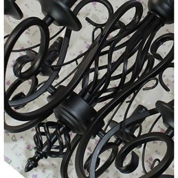 Europeisk Stil Lysekrone Spiselamper Enkel Originalitet Innovative Stearinlys 6 Lys