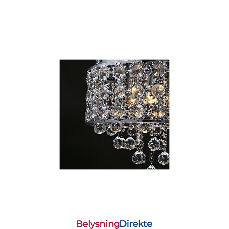 4 Lys Solsikke K9 Gjennomsiktig Krystalllysekrone