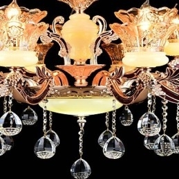 Pendellampe Sinklegering Funksjon For Krystall Mini Stil Metall Innendørs Butikker 15 Pærer