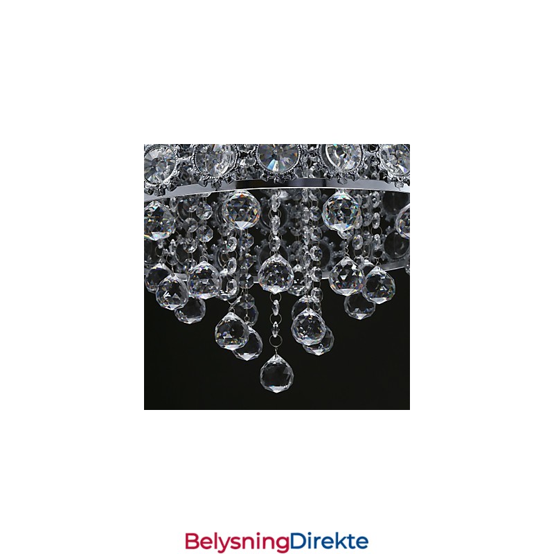 4 Lys Solsikke K9 Gjennomsiktig Krystalllysekrone