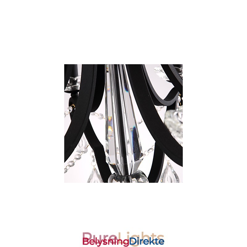 Krystalllysekrone Med 8 Lys Moderne Samtidsstil Tradisjonell Klassisk Rustikk Hytte Vintage Retro Lanterne Tromme Landlig Maling