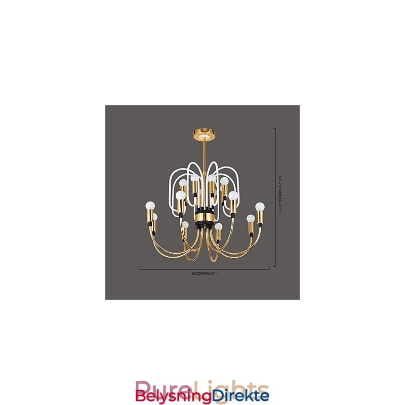 Moderne, Samtidskunstnerisk Personlig Lysekrone I Ministil