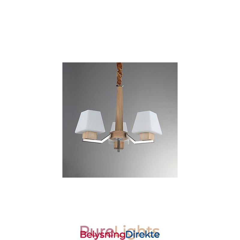 Moderne, Samtids Galvanisert Funksjon For Lysekrone I Tre Og Bambus