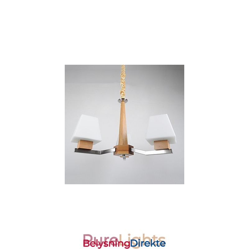 Moderne, Samtids Galvanisert Funksjon For Lysekrone I Tre Og Bambus