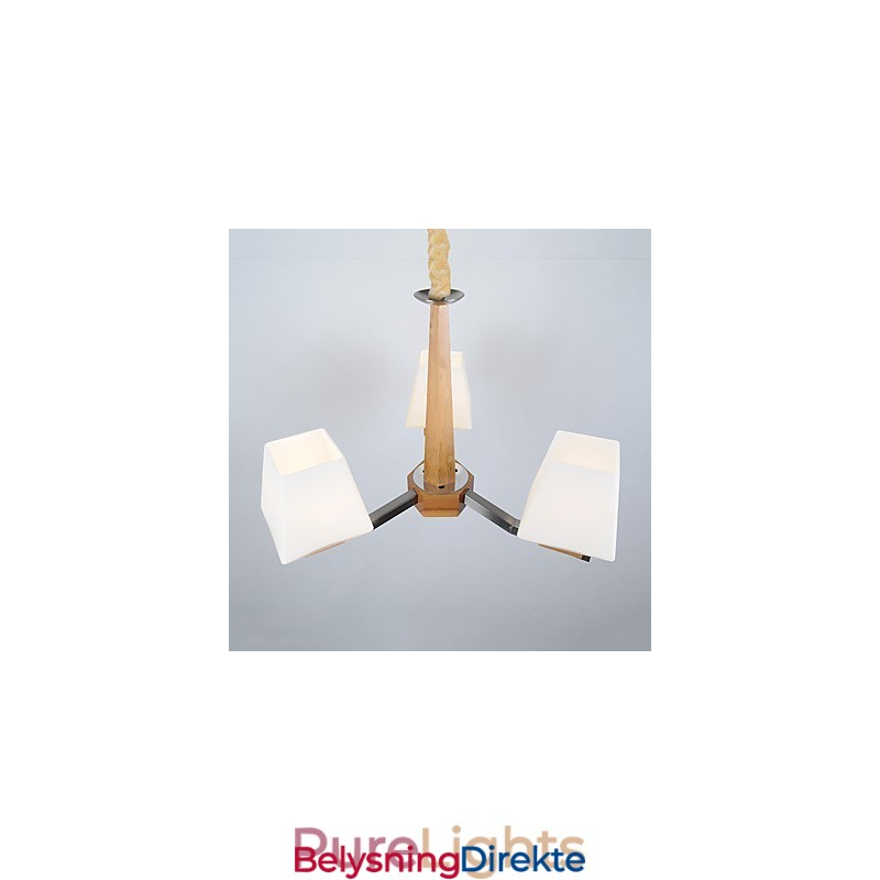 Moderne, Samtids Galvanisert Funksjon For Lysekrone I Tre Og Bambus