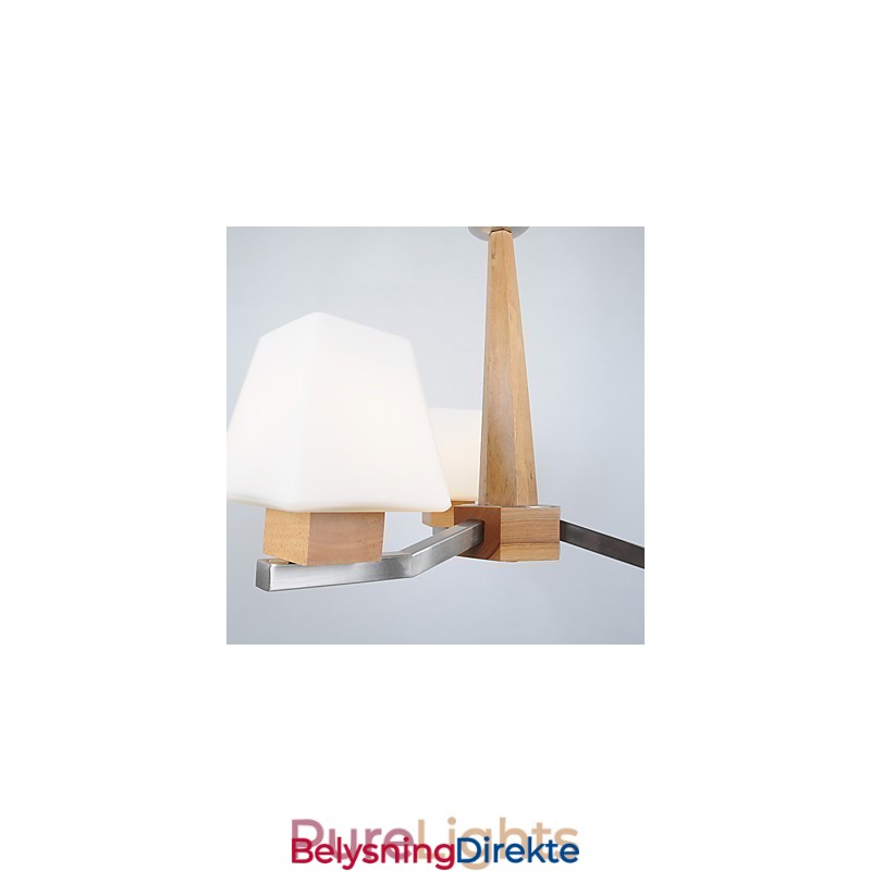 Moderne, Samtids Galvanisert Funksjon For Lysekrone I Tre Og Bambus