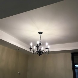 Kunstnerisk Elegant Og Moderne Andre Funksjoner For Stearinlysstil Metall Innendørs Lysekrone Med 6 Pærer