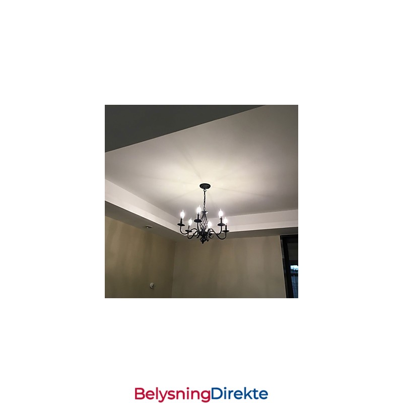 Kunstnerisk Elegant Og Moderne Andre Funksjoner For Stearinlysstil Metall Innendørs Lysekrone Med 6 Pærer