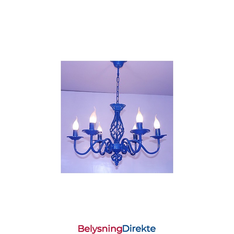 Kunstnerisk Elegant Og Moderne Andre Funksjoner For Stearinlysstil Metall Innendørs Lysekrone Med 6 Pærer