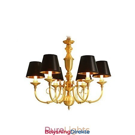 Lysekrone Tradisjonell Klassisk Landlig Messingfunksjon For Mini-Style Metall 6 Pærer