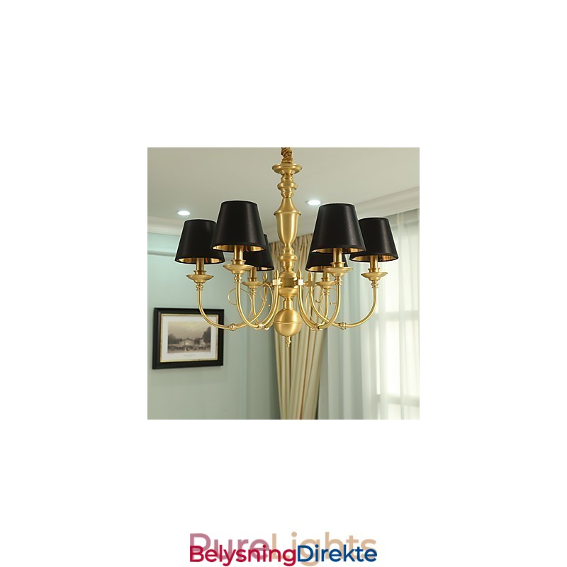 Lysekrone Tradisjonell Klassisk Landlig Messingfunksjon For Mini-Style Metall 6 Pærer