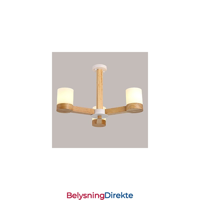 Lysekrone Med 3 Lys Moderne Samtidsstil Tradisjonell Klassisk Vintage Landlig Treelement For Tre