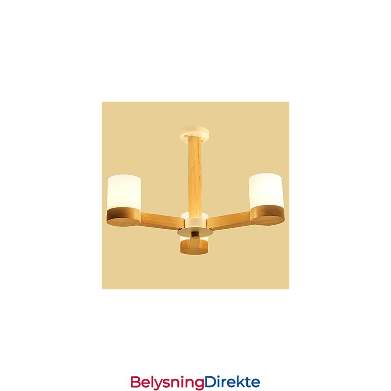 Lysekrone Med 3 Lys Moderne Samtidsstil Tradisjonell Klassisk Vintage Landlig Treelement For Tre