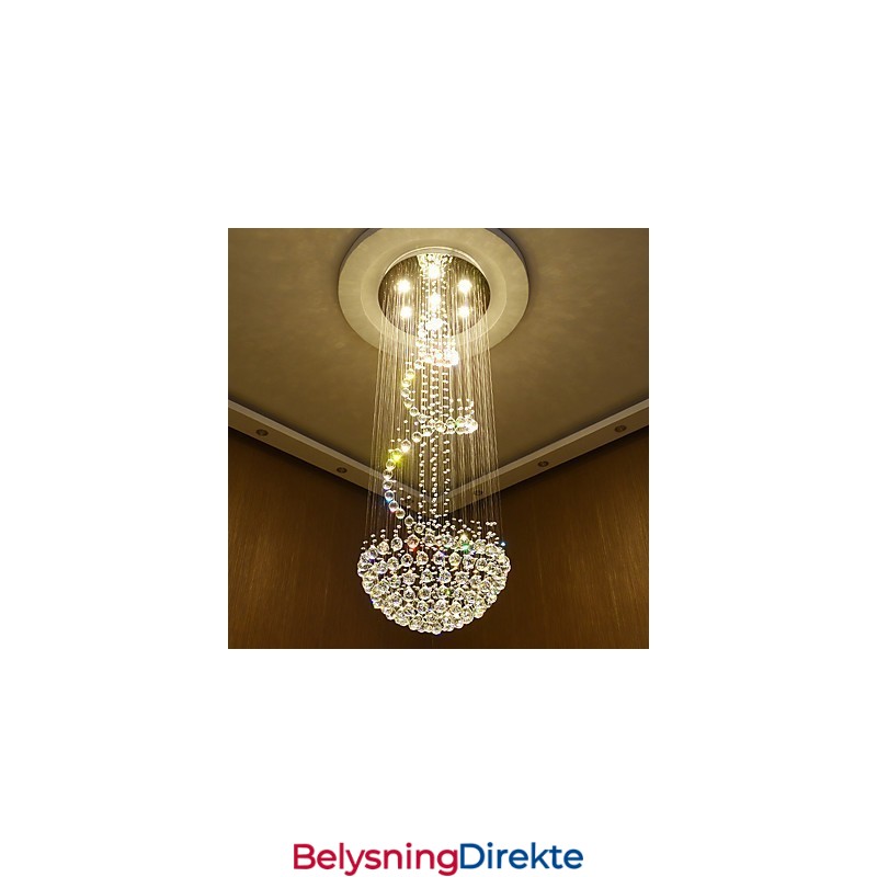 Moderne Krystall Lysekrone Til Taket Innendørs Pendellampe Dekorasjonsbelysning