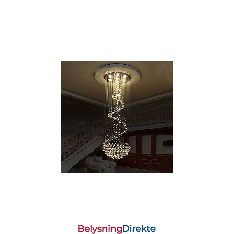 Moderne Krystall Lysekrone Til Taket Innendørs Pendellampe Dekorasjonsbelysning