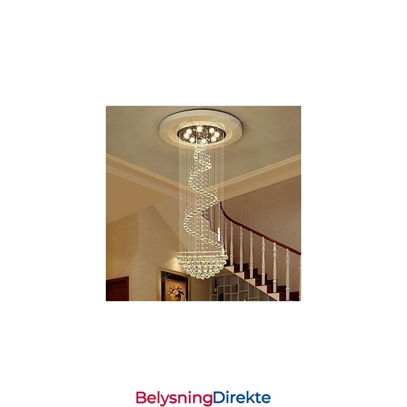 Moderne Krystall Lysekrone Til Taket Innendørs Pendellampe Dekorasjonsbelysning
