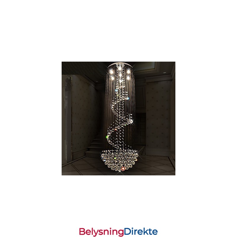 Moderne Krystall Lysekrone Til Taket Innendørs Pendellampe Dekorasjonsbelysning