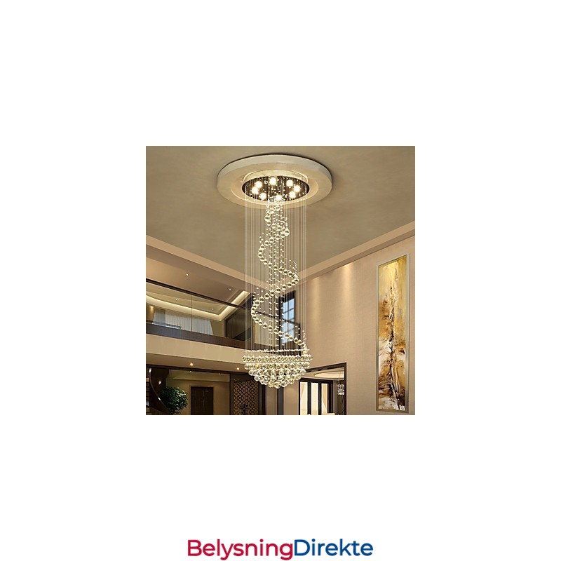 Moderne Krystall Lysekrone Til Taket Innendørs Pendellampe Dekorasjonsbelysning