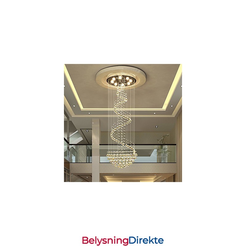 Moderne Krystall Lysekrone Til Taket Innendørs Pendellampe Dekorasjonsbelysning