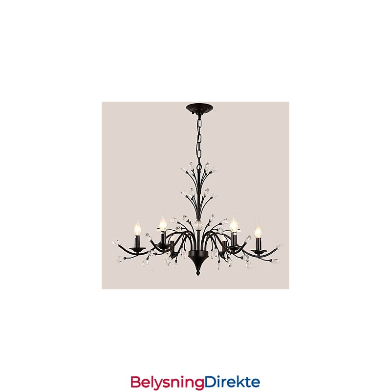 Krystalllysekrone Med 6 Lys Moderne Samtidsstil Tradisjonell Klassisk Vintage Retro Landlig Maleri