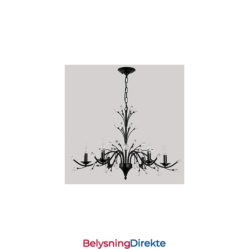 Krystalllysekrone Med 6 Lys Moderne Samtidsstil Tradisjonell Klassisk Vintage Retro Landlig Maleri