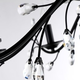 Krystalllysekrone Med 6 Lys Moderne Samtidsstil Tradisjonell Klassisk Vintage Retro Landlig Maleri