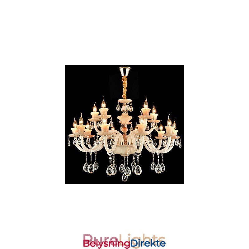 Moderne Samtids Tradisjonell Klassisk Galvanisert Funksjon For Krystall Mini Stil Metall Spisekrone