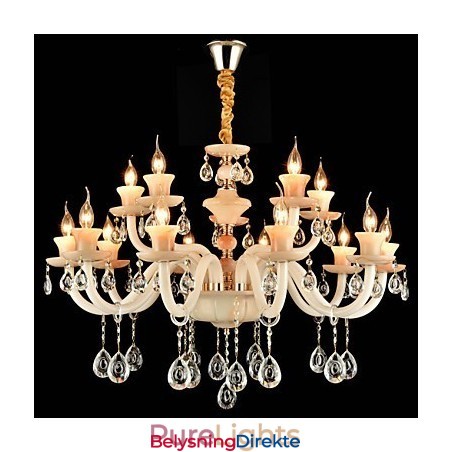 Moderne Samtids Tradisjonell Klassisk Galvanisert Funksjon For Krystall Mini Stil Metall Spisekrone