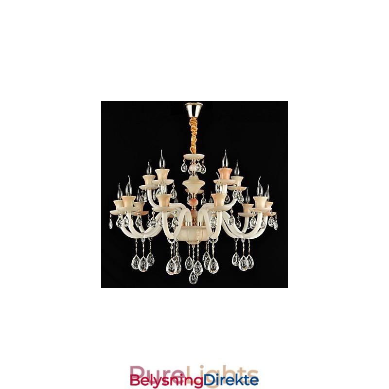 Moderne Samtids Tradisjonell Klassisk Galvanisert Funksjon For Krystall Mini Stil Metall Spisekrone