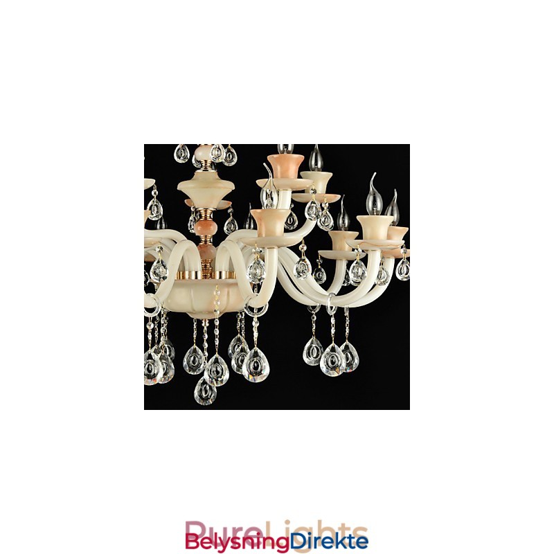 Moderne Samtids Tradisjonell Klassisk Galvanisert Funksjon For Krystall Mini Stil Metall Spisekrone