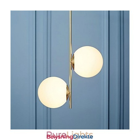 Rustikk Hyttemaling For Designere, Metall Innendørsbutikker, Lysekrone Med 2 Lyspærer