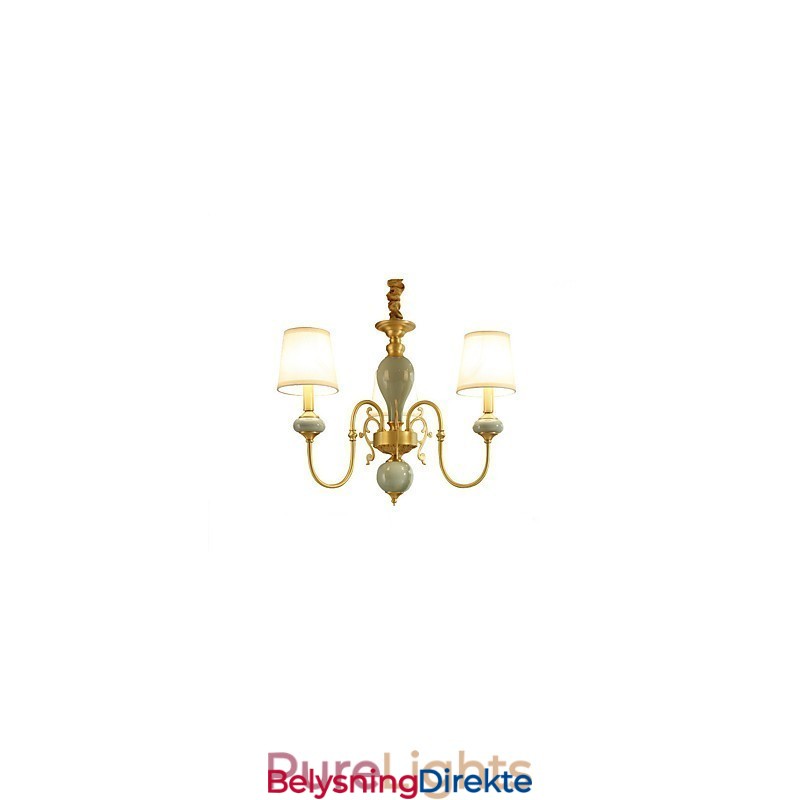 Tradisjonell Klassisk Landlig Messingfunksjon For Mini-Stil Metalllysekrone Med 3 Pærer