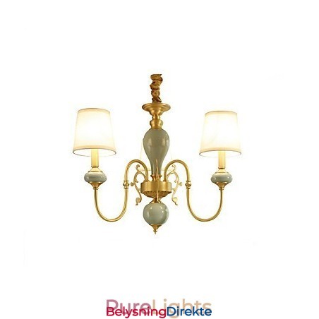 Tradisjonell Klassisk Landlig Messingfunksjon For Mini-Stil Metalllysekrone Med 3 Pærer