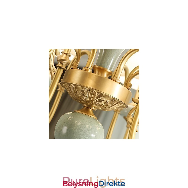 Tradisjonell Klassisk Landlig Messingfunksjon For Mini-Stil Metalllysekrone Med 3 Pærer