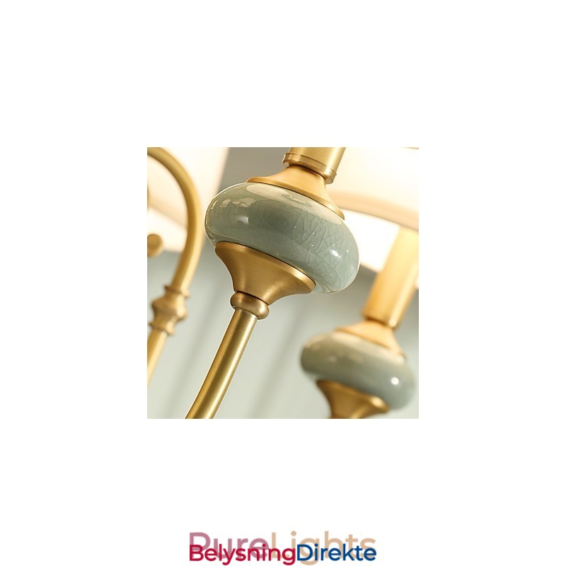 Tradisjonell Klassisk Landlig Messingfunksjon For Mini-Stil Metalllysekrone Med 3 Pærer