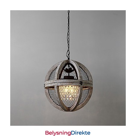 Vintage Metall Amerikansk Industriell Loftsfarget Lysekronelampe I Tre Til Innendørs Dekorasjon