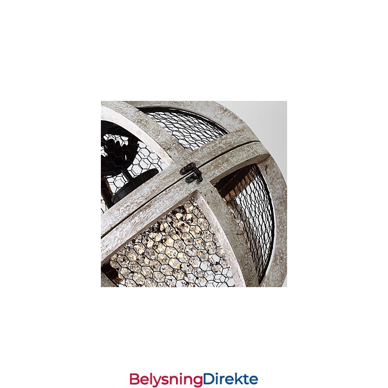 Vintage Metall Amerikansk Industriell Loftsfarget Lysekronelampe I Tre Til Innendørs Dekorasjon