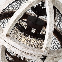 Vintage Metall Amerikansk Industriell Loftsfarget Lysekronelampe I Tre Til Innendørs Dekorasjon