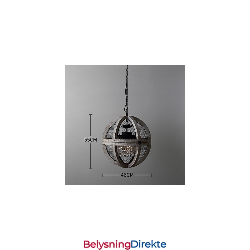 Vintage Metall Amerikansk Industriell Loftsfarget Lysekronelampe I Tre Til Innendørs Dekorasjon