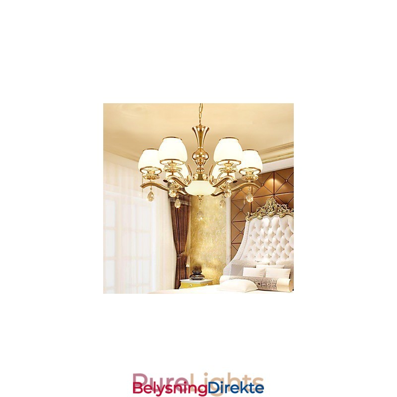 Lysekrone Moderne Samtidskunst Galvanisert Funksjon For Krystallmetall