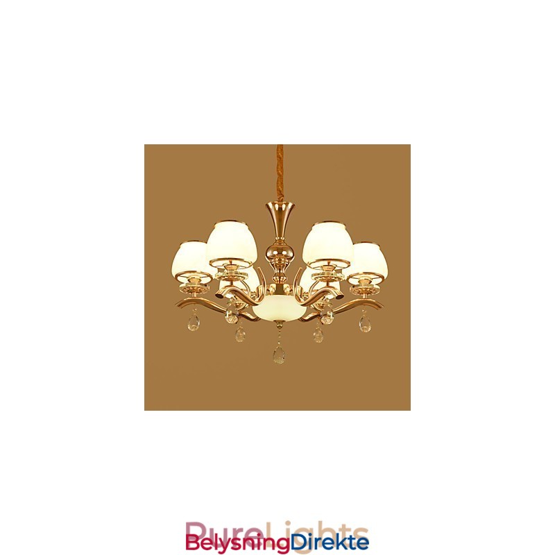 Lysekrone Moderne Samtidskunst Galvanisert Funksjon For Krystallmetall