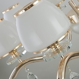 Lysekrone Moderne Samtidskunst Galvanisert Funksjon For Krystallmetall