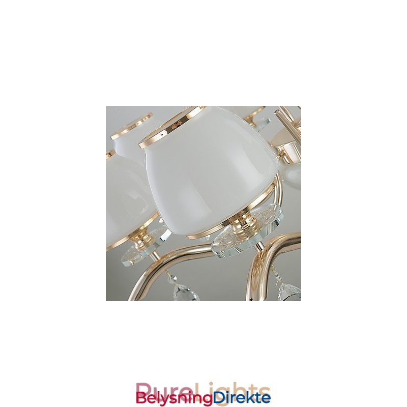 Lysekrone Moderne Samtidskunst Galvanisert Funksjon For Krystallmetall