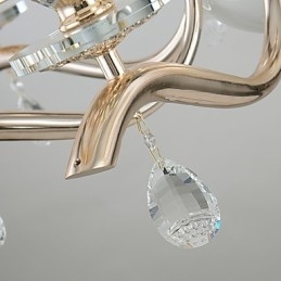 Lysekrone Moderne Samtidskunst Galvanisert Funksjon For Krystallmetall