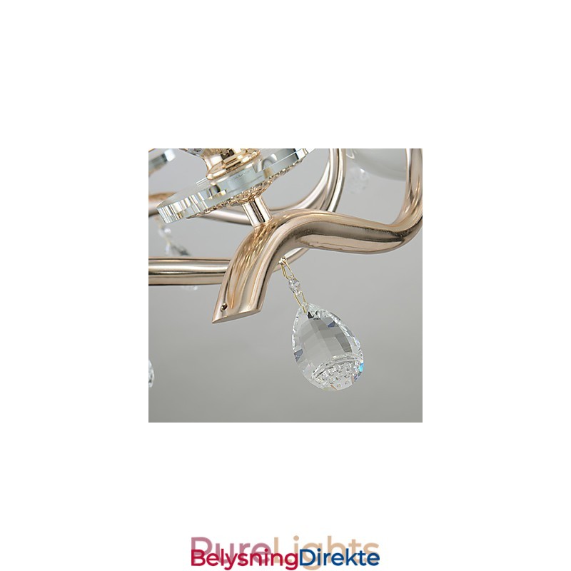 Lysekrone Moderne Samtidskunst Galvanisert Funksjon For Krystallmetall