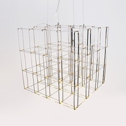 Moderne Lysekronelampe I Rustfritt Stål Loftbelysning